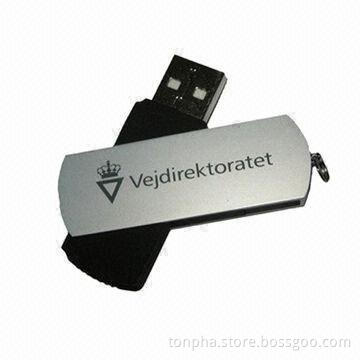 Professional USB 2.0 Flash Drive with Keyring, 128MB/64MB/1GB/16GB/32GB Capacities Available